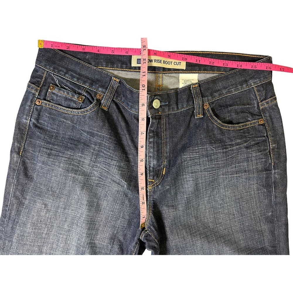 GAP Low Rise Bootcut Jeans | Made in USA | Dark Wash Y2K Denim - Picture 8 of 9